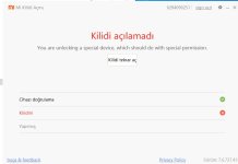 Redmi 13C Mi hesabı Başarı ile eklendi 1 hafta oldu ve kilid açar iken bu hatayı veriyor  Ne d...jpg